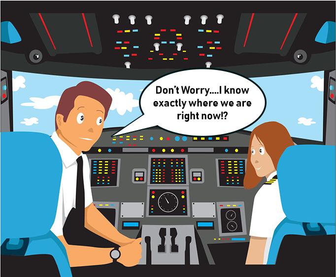 navigation airplane cockpit