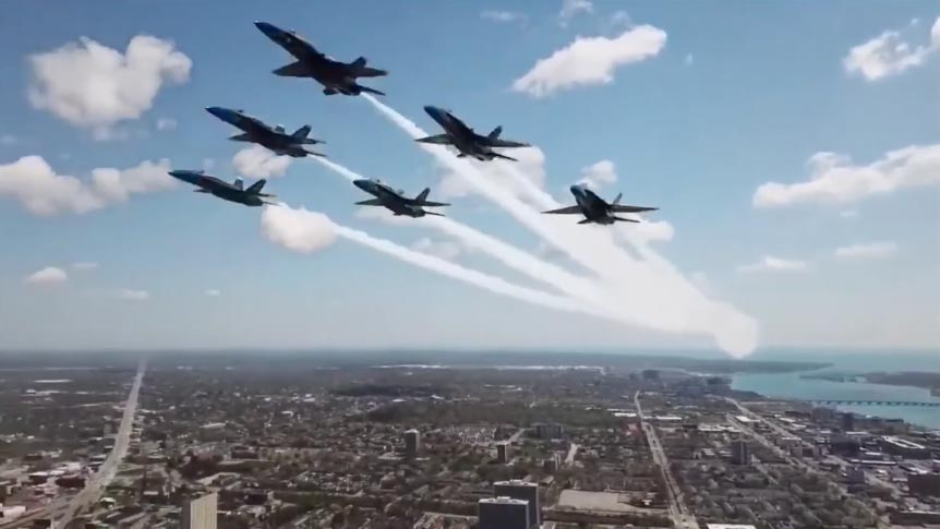 usaf blue angels drone