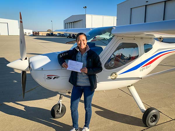 First flight lesson student pilot first flight