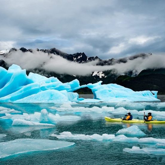 glacier kayaking