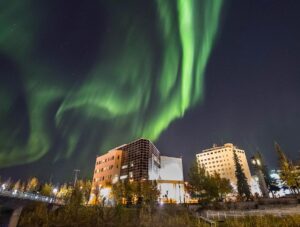 northern lights over fairbanks alaska