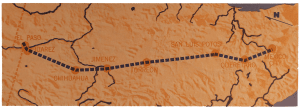 map of el paso to mexico city 