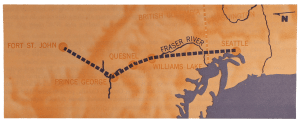 map of fort st. john to seattle