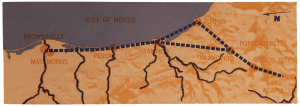 map of brownsville to mexico city